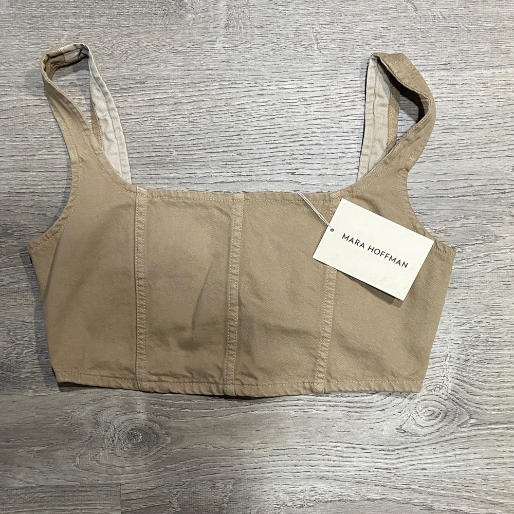 Mara Hoffman Beige Women's Tank Top